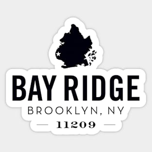 Bay Ridge (black) Sticker